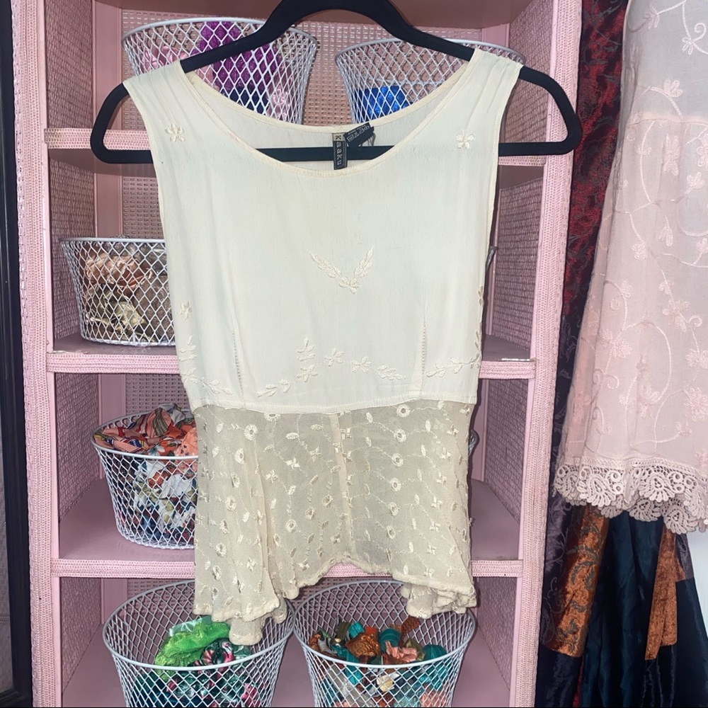 Vintage 90s Kaaku Rayon Tank *os*